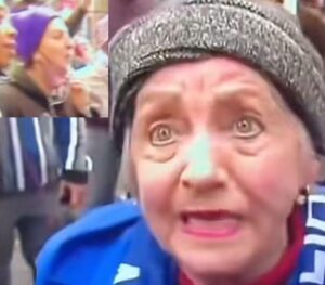 ABC Claims Free Palestine Protester Was Blowing Elderly Woman A Kiss — Spit Came From Racist “Grassy Knoll” Area